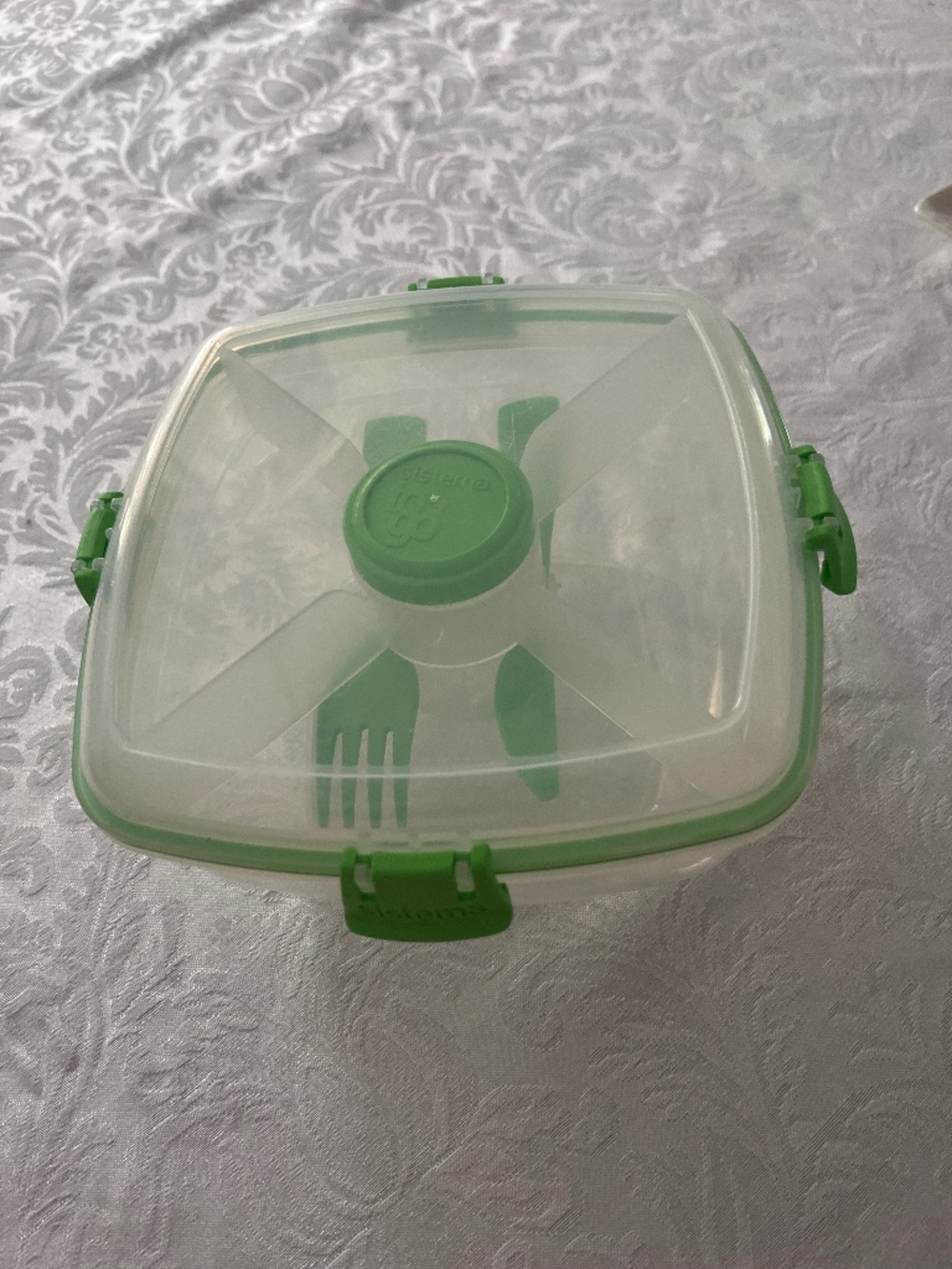 Sistema To Go Salad Carrier with utensils